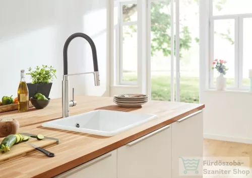 Grohe Concetto mosogató csaptelep, Supersteel 31491DC0