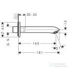 Hansgrohe Metris kádtöltő DN20 31494000