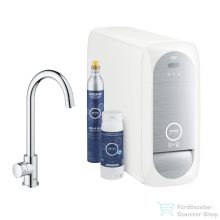   Grohe BLUE HOME C kifolyós Mono csaptelep kezdőkészlet vízszűrő funkcióval,Króm 31498001