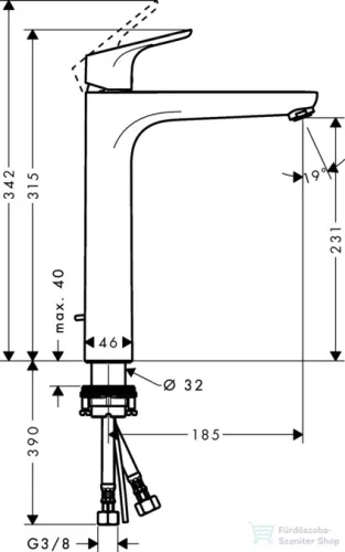 Hansgrohe FOCUS  mosdócsaptelep króm 31531000