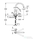 Grohe BAUCURVE EGYKAROS MOSOGATÓCSAP 1/2?  króm 31536001