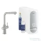 Grohe BLUE HOME L kifolyós,kihúzható fejes csaptelep kezdőkészlet vízszűrő funkcióval,Supersteel 31539DC0