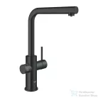 Grohe BLUE HOME L kifolyós,kihúzható fejes csaptelep kezdőkészlet vízszűrő funkcióval,Bársony fekete 31539KS0