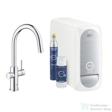   Grohe BLUE HOME C kifolyós,kihúzható fejes csaptelep kezdőkészlet vízszűrő funkcióval,Króm 31541000
