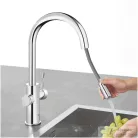Grohe BLUE HOME C kifolyós,kihúzható fejes csaptelep kezdőkészlet vízszűrő funkcióval,Króm 31541000