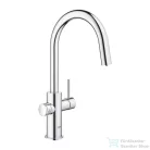 Grohe BLUE HOME C kifolyós,kihúzható fejes csaptelep kezdőkészlet vízszűrő funkcióval,Króm 31541000