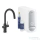 Grohe BLUE HOME C kifolyós,kihúzható fejes csaptelep kezdőkészlet vízszűrő funkcióval,Bársony fekete 31541KS0