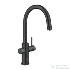 Grohe BLUE HOME C kifolyós,kihúzható fejes csaptelep kezdőkészlet vízszűrő funkcióval,Bársony fekete 31541KS0