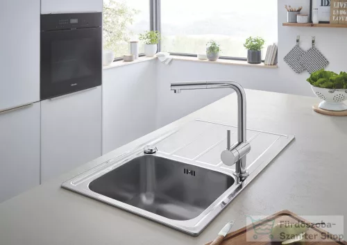 Grohe K500 ROZSDAMENTES ACÉL MOSOGATÓTÁLCA, CSEPEGTETŐVEL 31571SD1