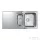 Grohe K500 ROZSDAMENTES ACÉL MOSOGATÓTÁLCA, CSEPEGTETŐVEL 31572SD1