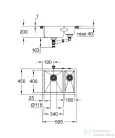 Grohe K700 UNDERMOUNT ROZSDAMENTES ACÉL MOSOGATÓTÁLCA rozsdamentes acél 31577SD1