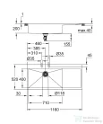 Grohe K1000 ROZSDAMENTES ACÉL MOSOGATÓTÁLCA, CSEPEGTETŐVEL 31581SD1