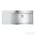 Grohe K1000 ROZSDAMENTES ACÉL MOSOGATÓTÁLCA, CSEPEGTETŐVEL 31582SD1