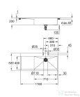 Grohe K1000 ROZSDAMENTES ACÉL MOSOGATÓTÁLCA, CSEPEGTETŐVEL 31582SD1