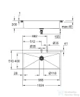 Grohe K800 ROZSDAMENTES ACÉL MOSOGATÓTÁLCA 31584SD1