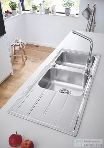 Grohe K500 ROZSDAMENTES ACÉL MOSOGATÓTÁLCA, CSEPEGTETŐVEL 31588SD1