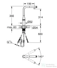 Grohe ESSENCE SMARTCONTROL MOSOGATÓ CSAPTELEP SMARTCONTROL VEZÉRLÉSSEL hard grafit 31615A00