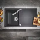 Grohe K400 KOMPOZIT MOSOGATÓTÁLCA CSEPEGTETŐVEL gránit fekete 31640AP0