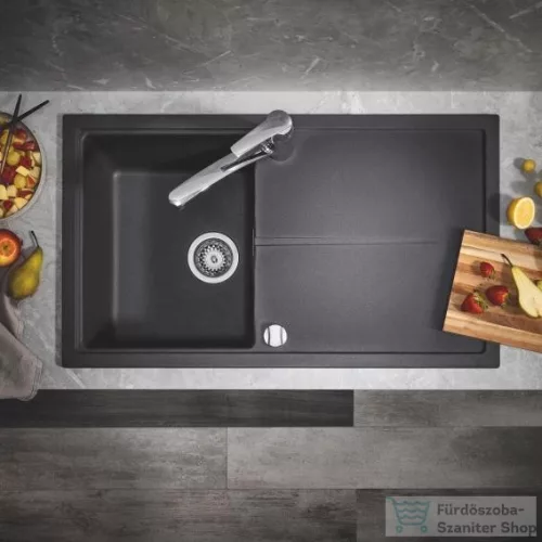 Grohe K400 KOMPOZIT MOSOGATÓTÁLCA CSEPEGTETŐVEL gránit fekete 31640AP0