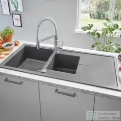   Grohe K400 KOMPOZIT MOSOGATÓTÁLCA CSEPEGTETŐVEL gránit szürke 31643AT0
