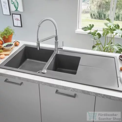 Grohe K400 KOMPOZIT MOSOGATÓTÁLCA CSEPEGTETŐVEL gránit szürke 31643AT0