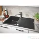 Grohe K500 KOMPOZIT MOSOGATÓTÁLCA CSEPEGTETŐVEL gránit fekete 31644AP0