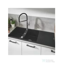   Grohe K500 KOMPOZIT MOSOGATÓTÁLCA CSEPEGTETŐVEL gránit fekete 31647AP0