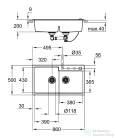Grohe K500 KOMPOZIT MOSOGATÓTÁLCA gránit szürke 31649AT0