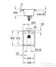 Grohe K700 KOMPOZIT MOSOGATÓTÁLCA gránit fekete 31650AP0