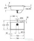 Grohe K700 KOMPOZIT MOSOGATÓTÁLCA gránit szürke 31652AT0