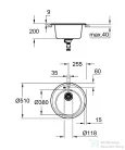 Grohe K200 KOMPOZIT MOSOGATÓTÁLCA gránit szürke 31656AT0