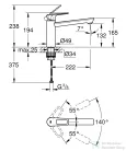 Grohe BAULOOP EGYKAROS MOSOGATÓCSAP 1/2?  króm 31706000