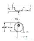 Grohe K200 ROZSDAMENTES ACÉL MOSOGATÓTÁLCA 31720SD0