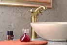 Sapho REITANO ANTEA magasított mosdócsaptelep, automata leeresztővel bronz 3176L