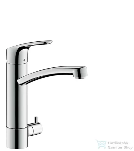 Hansgrohe Focus E2 egykaros konyhai csaptelep DN15 elzárószeleppel, króm 31803000