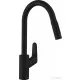Hansgrohe Focus M41 mosogató csaptelep kihúzható zuhanyfejjel, matt fekete 31815670