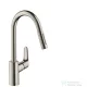 Hansgrohe HG Focus konyhai csaptelep, kihúzható zuhanyfejjel, rozsdamentes acél hatású 31815800