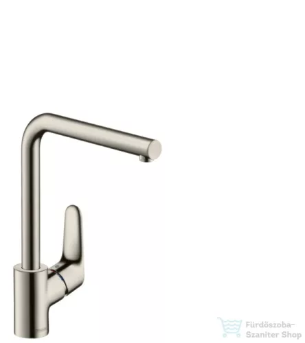 Hansgrohe HG Focus konyhai csaptelep, elforgatható kifolyóval, rozsdamentes acél hatású 31817800