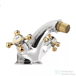  Sapho ANTEA Bidé csaptelep automata lefolyóval, króm/arany 3182