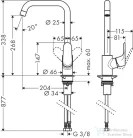 Hansgrohe FOCUS M41 260 mosogató csaptelep, matt fekete 31820670