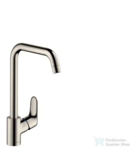 Hansgrohe HG Focus konyhai csaptelep elforgatható kifolyóval rozsdamentes acél hatású 31820800