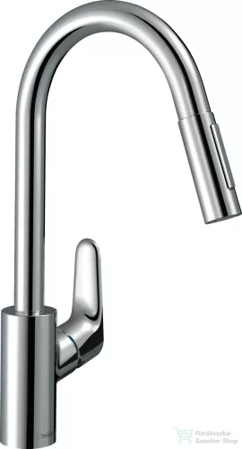 Hansgrohe FOCUS M41 240 kihúzható fejes mosogató csaptelep,2 jet,króm 31833000