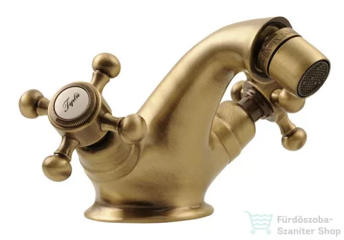 Sapho ANTEA Bidé csaptelep automata lefolyóval, bronz 3186