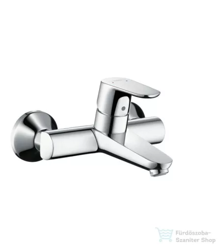 Hansgrohe FOCUS Falsíkon kívüli, fali egykaros mosdó csaptelep, leeresztő nélkül, króm 31923000