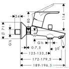 Hansgrohe FOCUS egykaros kádcsaptelep, króm 31940