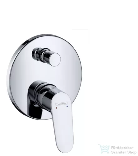 Hansgrohe Focus E2 egykaros, falsík alatti kádcsaptelep színkészlet, króm 31945000