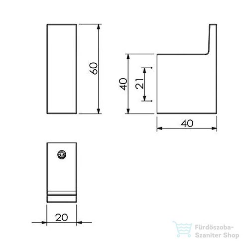 Kludi VELA C akasztó, szálcsiszolt arany 31984N1