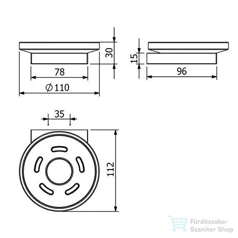 Kludi VELA C szappantartó, matt fekete 3198539