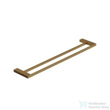   Kludi VELA C kétsínes törölközőtartó, szálcsiszolt bronz 31988N1