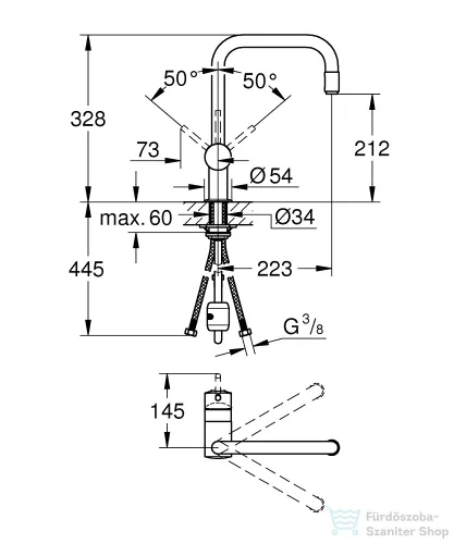 Grohe MINTA EGYKAROS MOSOGATÓCSAP 1/2? króm 32067000